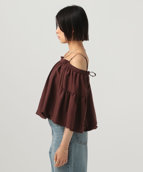 BAYFLOW(ベイフロー)の「オフショルダーブラウス(シャツ/ブラウス・レディース・ブラウン/オフホワイト/ベージュ・FREE)」の18枚目の写真