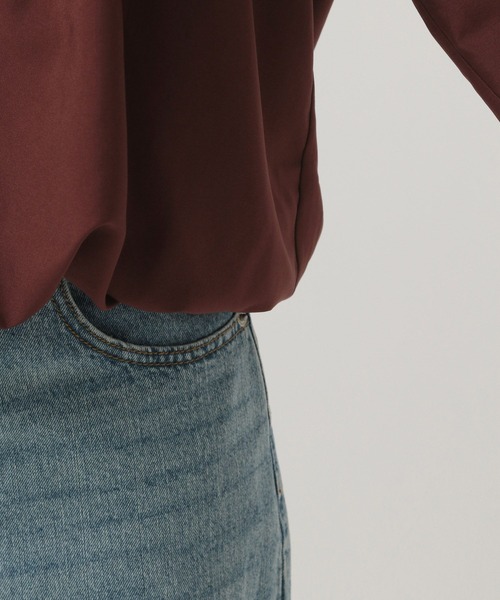 BAYFLOW(ベイフロー)の「オフショルダーブラウス(シャツ/ブラウス・レディース・ブラウン/オフホワイト/ベージュ・FREE)」の14枚目の写真