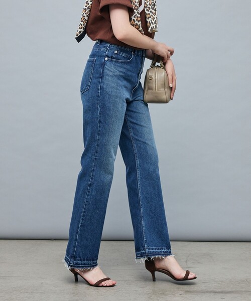 Rie Miller(リエミラー)の「【RM denim】ハイウエストソフトフレアデニム(デニムパンツ・レディース・インディゴブルー/ブラック・L/M/S/XS)」の11枚目の写真