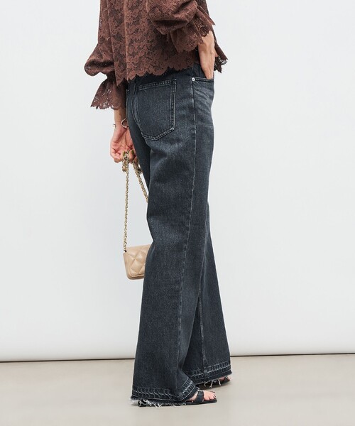 セール】【RM denim】ハイウエストソフトフレアデニム（デニムパンツ