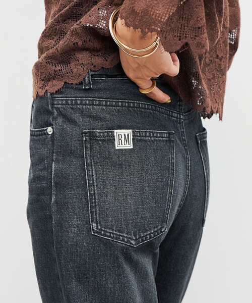 セール】【RM denim】ハイウエストソフトフレアデニム（デニムパンツ