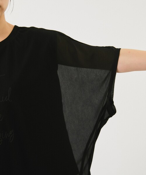 Jayro(ジャイロ)の「シースルー重ねプルオーバー(Tシャツ/カットソー・レディース・ホワイト系その他/ブラック・M)」の18枚目の写真