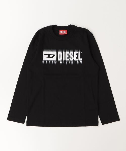 DIESEL KIDS(ディーゼルキッズ)の「DIESEL(ディーゼル)Kids & Junior ブランドロゴ長袖Tシャツカットソー(Tシャツ/カットソー・キッズ・ホワイト/レッド/ブルー/ブラック・4Y/6Y/8Y/10Y/12Y/14Y/16Y)」の2枚目の写真