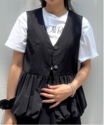 AMERI ブラック ストライプ ベスト 【Ameri VINTAGE】 AMERI VINTAGE｜アメリビンテージのベスト通販 - ZOZOTOWN