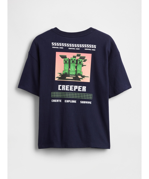 GAP(ギャップ)の「リラックスフィット グラフィックTシャツ (キッズ)(Tシャツ/カットソー・キッズ・ネイビー/オフホワイト/ブルー・110cm/120cm/130cm/140cm/150cm/160cm)」の2枚目の写真
