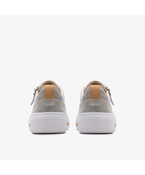 Clarks（クラークス）の「Hollyhock Zip / ホリーホックジップ（シルバーコンビレザー）（スニーカー・レディース・シルバー・UK3/UK3.5/UK4/UK4.5/UK5/UK5.5/UK6）」の5枚目の写真