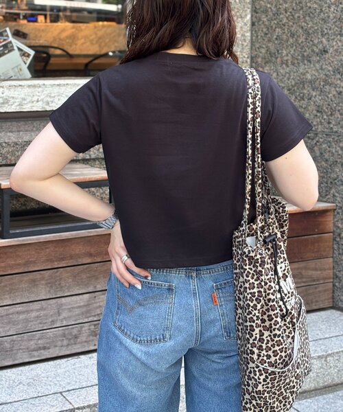 U.S. POLO ASSN.(ユーエスポロアッスン)の「クロップドT(Tシャツ/カットソー・レディース・ネイビー/グレー/ホワイト/ブラック/ブラウン・FREE)」の15枚目の写真