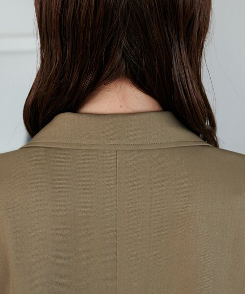DISCOAT(ディスコート)の「【ユニセックス】Wブレストオーバージャケット(テーラードジャケット・レディース・ベージュ/ブラウン/ダークグレー・FREE/SHORT)」の11枚目の写真