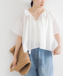 URBAN RESEARCH | ハーフスリーブフリルカラーブラウス(シャツ/ブラウス)