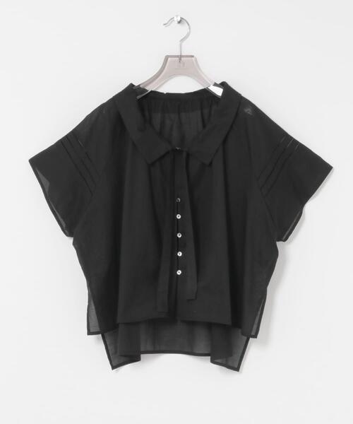 URBAN RESEARCH(アーバンリサーチ)の「ハーフスリーブフリルカラーブラウス(シャツ/ブラウス・レディース・オフホワイト/ブラック/グリーン系その他・FREE)」の12枚目の写真
