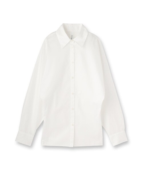 PROVOKE （プロヴォーク）の「provoke（プロヴォーク）【別注カラーあり】ウエストシェイプシャツ（シャツ/ブラウス・レディース・ホワイト/チャコールグレー・00）」の3枚目の写真