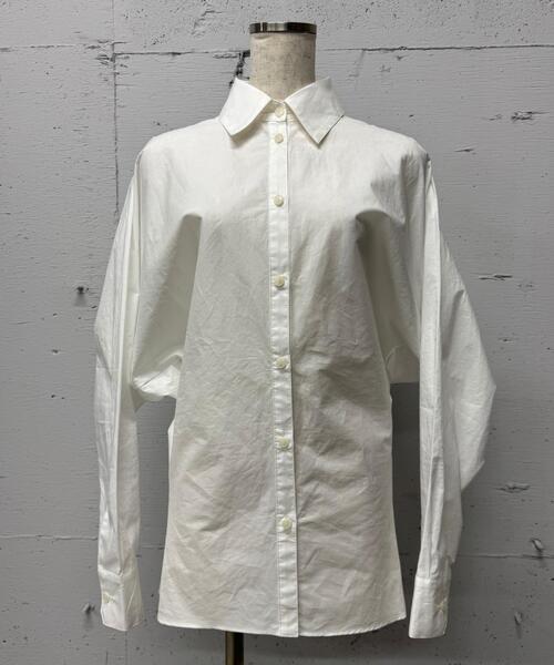 PROVOKE （プロヴォーク）の「provoke（プロヴォーク）【別注カラーあり】ウエストシェイプシャツ（シャツ/ブラウス・レディース・ホワイト/チャコールグレー・00）」の11枚目の写真