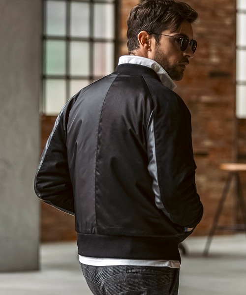 1PIU1UGUALE3  RELAX （ウノピゥウノウグァーレトレ リラックス）の「1PIU1UGUALE3 RELAX(ウノピゥウノウグァーレトレ リラックス)ブライト ストレッチ クレイジーパターン ブルゾン (中綿/防寒)（ブルゾン・メンズ・カーキ/ブラック/ベージュ・S/M/L/XL/XXL）」の5枚目の写真