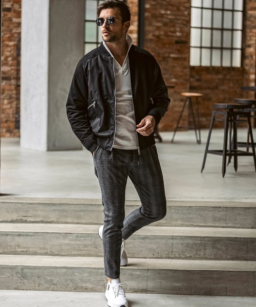 1PIU1UGUALE3  RELAX （ウノピゥウノウグァーレトレ リラックス）の「1PIU1UGUALE3 RELAX(ウノピゥウノウグァーレトレ リラックス)ブライト ストレッチ クレイジーパターン ブルゾン (中綿/防寒)（ブルゾン・メンズ・カーキ/ブラック/ベージュ・S/M/L/XL/XXL）」の11枚目の写真