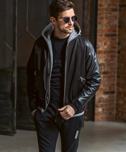 1PIU1UGUALE3  RELAX （ウノピゥウノウグァーレトレ リラックス）の「1PIU1UGUALE3 RELAX(ウノピゥウノウグァーレトレ リラックス)ブライト ストレッチ クレイジーパターン ブルゾン (中綿/防寒)（ブルゾン・メンズ・カーキ/ブラック/ベージュ・S/M/L/XL/XXL）」の12枚目の写真