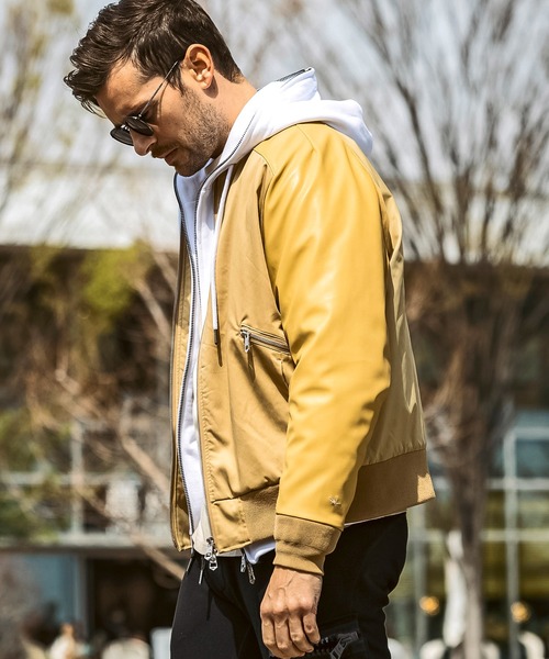 1PIU1UGUALE3  RELAX （ウノピゥウノウグァーレトレ リラックス）の「1PIU1UGUALE3 RELAX(ウノピゥウノウグァーレトレ リラックス)ブライト ストレッチ クレイジーパターン ブルゾン (中綿/防寒)（ブルゾン・メンズ・カーキ/ブラック/ベージュ・S/M/L/XL/XXL）」の17枚目の写真