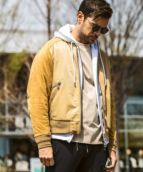 1PIU1UGUALE3  RELAX （ウノピゥウノウグァーレトレ リラックス）の「1PIU1UGUALE3 RELAX(ウノピゥウノウグァーレトレ リラックス)ブライト ストレッチ クレイジーパターン ブルゾン (中綿/防寒)（ブルゾン・メンズ・カーキ/ブラック/ベージュ・S/M/L/XL/XXL）」の19枚目の写真