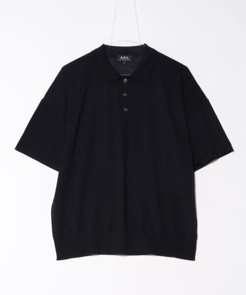 A.P.C.(アーペーセー)の「POLO ERIC(ポロシャツ・メンズ・ボルドー/ダークネイビー・M/L/S)」の2枚目の写真