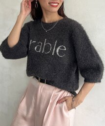 シャギーロゴJQニット
