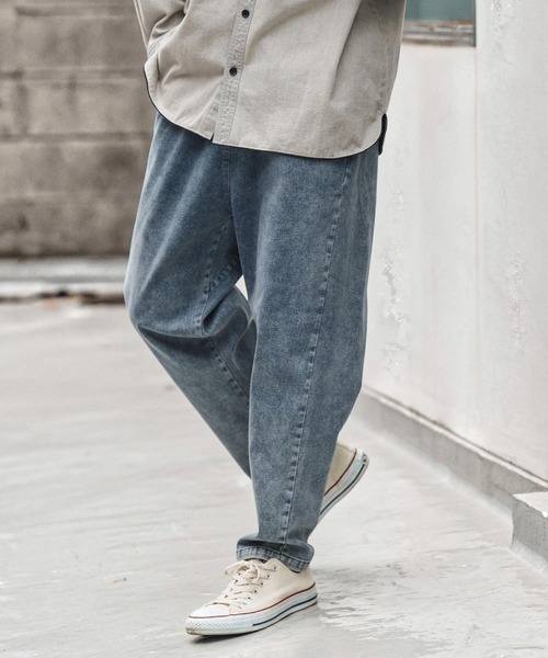 CAMBIO（カンビオ）の「mp13971- Fleece Lining Denim Balloon Pants デニムパンツ(CAM25AW-002)（デニムパンツ・メンズ・ネイビー/インディゴブルー/ブラック・M/S/L）」の7枚目の写真