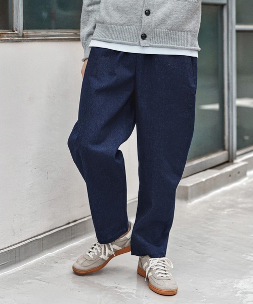CAMBIO（カンビオ）の「mp13971- Fleece Lining Denim Balloon Pants デニムパンツ(CAM25AW-002)（デニムパンツ・メンズ・ネイビー/インディゴブルー/ブラック・M/S/L）」の11枚目の写真