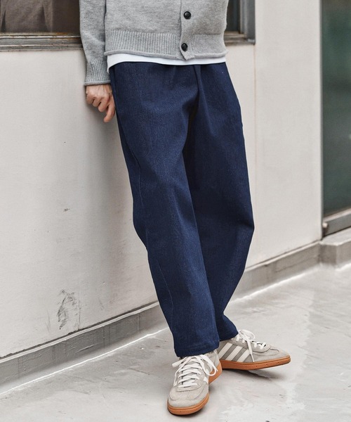 CAMBIO（カンビオ）の「mp13971- Fleece Lining Denim Balloon Pants デニムパンツ(CAM25AW-002)（デニムパンツ・メンズ・ネイビー/インディゴブルー/ブラック・M/S/L）」の12枚目の写真