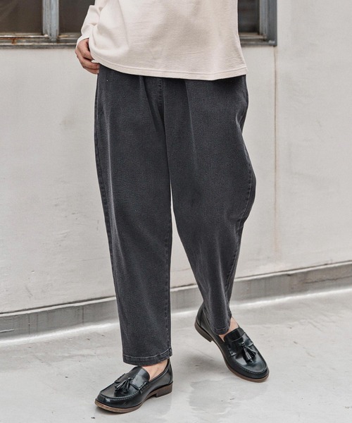 CAMBIO（カンビオ）の「mp13971- Fleece Lining Denim Balloon Pants デニムパンツ(CAM25AW-002)（デニムパンツ・メンズ・ネイビー/インディゴブルー/ブラック・M/S/L）」の17枚目の写真