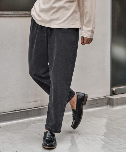 CAMBIO（カンビオ）の「mp13971- Fleece Lining Denim Balloon Pants デニムパンツ(CAM25AW-002)（デニムパンツ・メンズ・ネイビー/インディゴブルー/ブラック・M/S/L）」の18枚目の写真