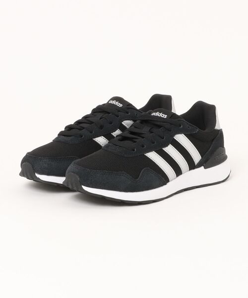 adidas(アディダス)の「《adidas》RUN 60s 4.0 W(スニーカー・レディース・ホワイト系その他/ブラック×シルバー/ブラック×ブラック・24.0cm/23.5cm/23.0cm/22.5cm/25.0cm/24.5cm)」の1枚目の写真