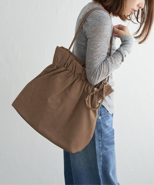notch.（ノッチ）の「ギャザートートバッグ（トートバッグ・レディース・ベージュ/ブラウン/ブラック・ONESIZE）」の16枚目の写真
