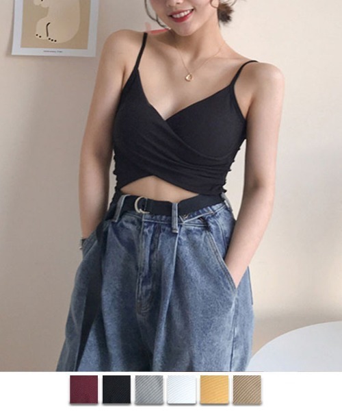 セール】夏服 カップ付きキャミソール 見せブラトップ ブラカバー ブラ