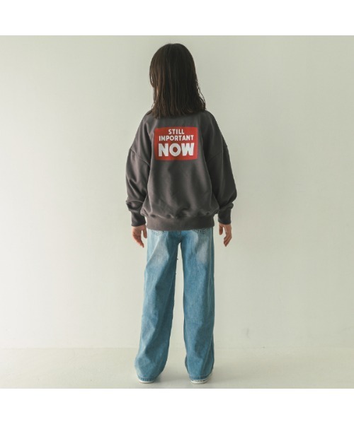 jeans-b（ジーンズベー）の「ジーンズベー GOOD FUTURE　トレーナー（スウェット・キッズ・チャコールグレー/レッド/ベージュ・150cm/140cm/160cm/130cm）」の6枚目の写真