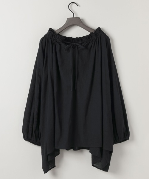 eL（エル）の「【eL】Off Shoulder Volume Blouse/593298（シャツ/ブラウス・レディース・ブラック/オフホワイト・FREE）」の9枚目の写真