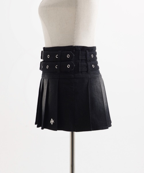 レフレム reflem フリルミニスカート ベルト付き REFLEM スカート 「REFLEM/レフレム」ベルト付きフリルスカート