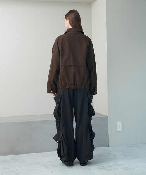 KUUUPY（クーピー）の「Duck Short Zip Blouson - ダックショートジップブルゾン（ブルゾン・メンズ・ブラウン/ブラック・LARGE/MEDIUM/SMALL）」の19枚目の写真