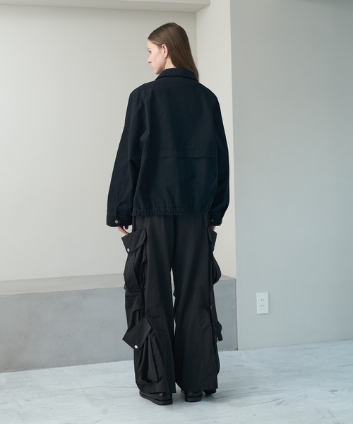 KUUUPY（クーピー）の「Duck Short Zip Blouson - ダックショートジップブルゾン（ブルゾン・メンズ・ブラウン/ブラック・LARGE/MEDIUM/SMALL）」の13枚目の写真