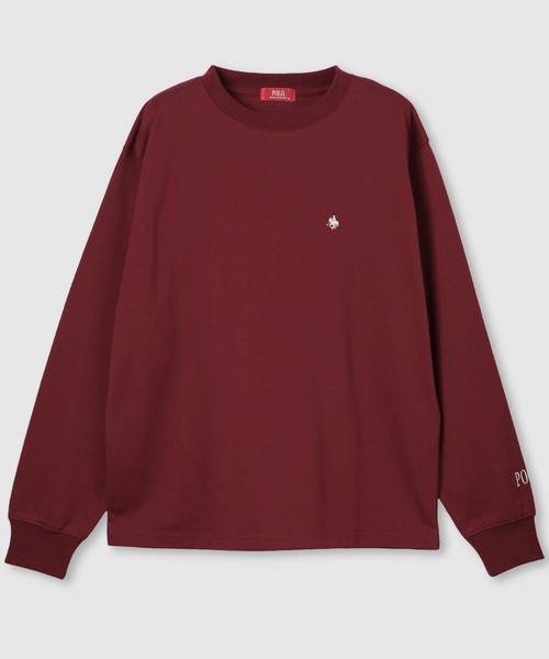 POLO BCS（ポロ ビーシーエス）の「POLO BCS ワンポイント刺繍 ロングスリーブTシャツ（Tシャツ/カットソー・レディース・オートミール/ワイン/ブラック・M/L）」の19枚目の写真