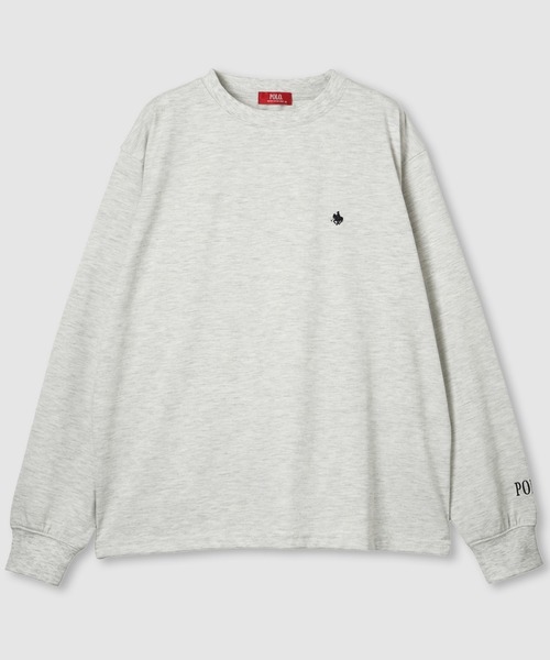 POLO BCS（ポロ ビーシーエス）の「POLO BCS ワンポイント刺繍 ロングスリーブTシャツ（Tシャツ/カットソー・レディース・オートミール/ワイン/ブラック・M/L）」の20枚目の写真