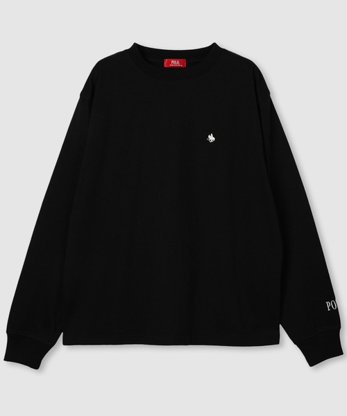 POLO BCS（ポロ ビーシーエス）の「POLO BCS ワンポイント刺繍 ロングスリーブTシャツ（Tシャツ/カットソー・レディース・オートミール/ワイン/ブラック・M/L）」の21枚目の写真