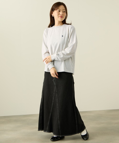 POLO BCS（ポロ ビーシーエス）の「POLO BCS ワンポイント刺繍 ロングスリーブTシャツ（Tシャツ/カットソー・レディース・オートミール/ワイン/ブラック・M/L）」の15枚目の写真