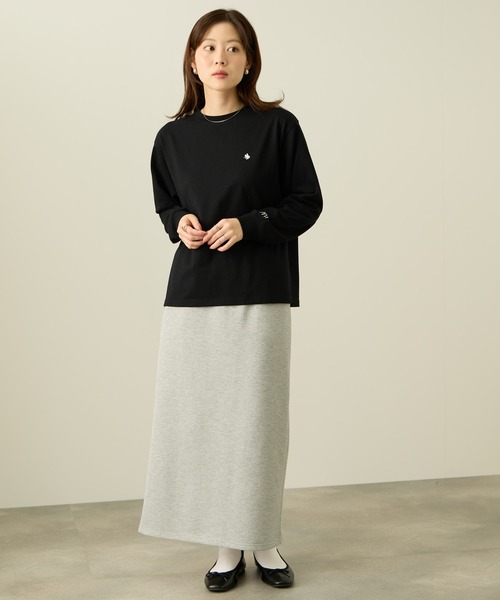 POLO BCS（ポロ ビーシーエス）の「POLO BCS ワンポイント刺繍 ロングスリーブTシャツ（Tシャツ/カットソー・レディース・オートミール/ワイン/ブラック・M/L）」の17枚目の写真