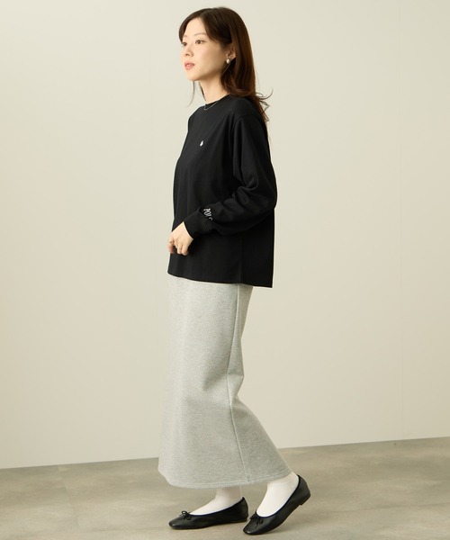 POLO BCS（ポロ ビーシーエス）の「POLO BCS ワンポイント刺繍 ロングスリーブTシャツ（Tシャツ/カットソー・レディース・オートミール/ワイン/ブラック・M/L）」の18枚目の写真