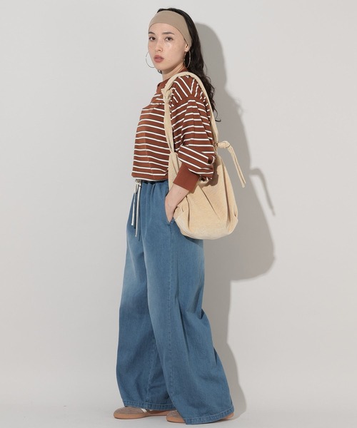 GEORGE'S（ジョージズ）の「ワイドイージーパンツ（その他パンツ・レディース・ベージュ/インディゴブルー/ブルー/ブラック/ブラウン・SMALL/MEDIUM）」の14枚目の写真