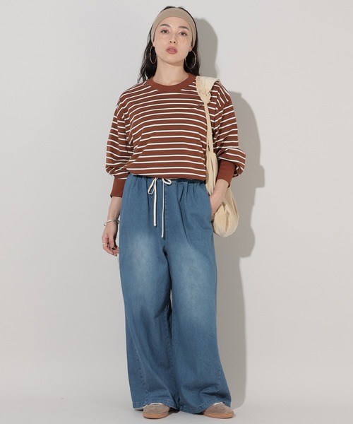 GEORGE'S（ジョージズ）の「ワイドイージーパンツ（その他パンツ・レディース・ベージュ/インディゴブルー/ブルー/ブラック/ブラウン・SMALL/MEDIUM）」の16枚目の写真