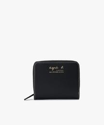 未使用品　agnes b. アニエスベー　二つ折り財布　定価26400円　黒 agnès b. アニエスベー 二つ折り財布 ブラック 極美品 - メルカリ