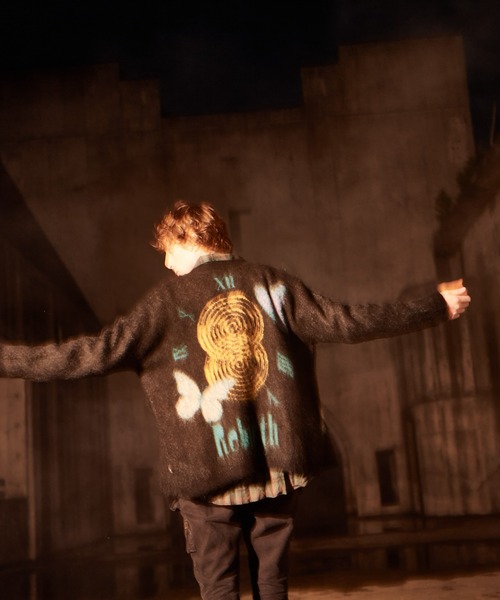glamb(グラム)の「Rebirth Cardigan / リバースカーディガン(カーディガン/ボレロ・メンズ・ブラック/ミント・S/M/L)」の13枚目の写真