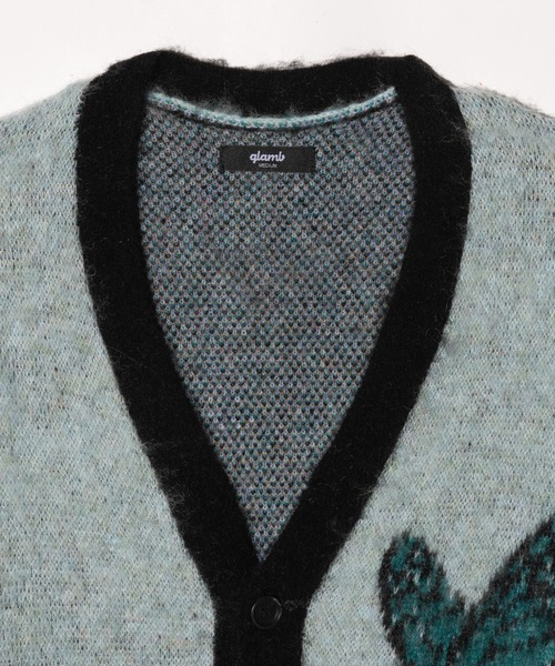 glamb(グラム)の「Rebirth Cardigan / リバースカーディガン(カーディガン/ボレロ・メンズ・ブラック/ミント・S/M/L)」の17枚目の写真