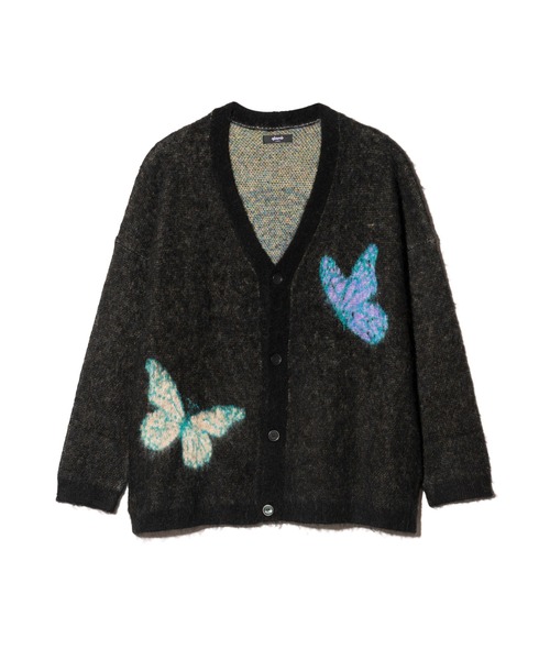 glamb(グラム)の「Rebirth Cardigan / リバースカーディガン(カーディガン/ボレロ・メンズ・ブラック/ミント・S/M/L)」の3枚目の写真