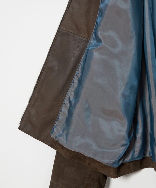 セール】スエード クロップド ジップ ジャケット（ブルゾン）｜MONKEY