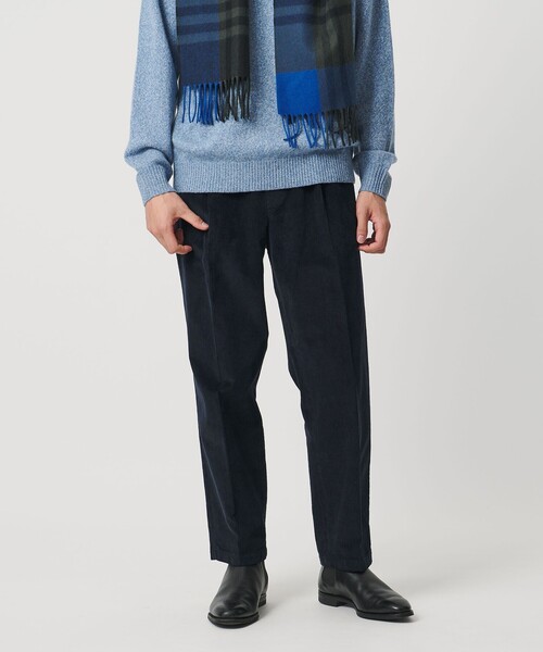 CELLAR DOOR(セラドール)の「<Cellar Door>ALFRED コーデュロイ 1プリーツ パンツ(その他パンツ・メンズ・ネイビー/マスタード・46/48/44/50)」の2枚目の写真